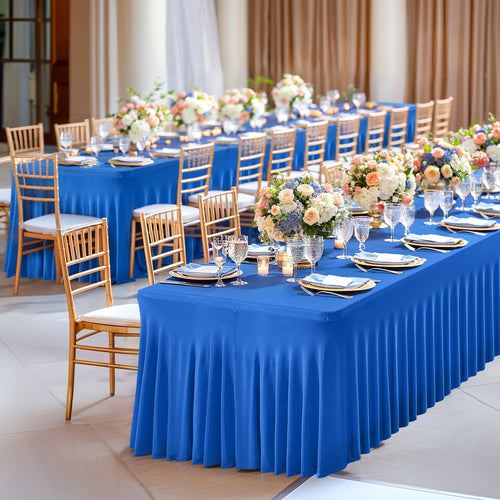 CALLPARTY   Luxury Table Skirt, New Table Cloth for Dessert Table, Dining Room, Conference, Birthday Party Decorations