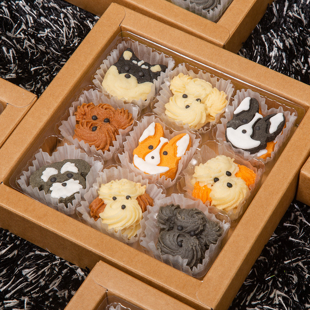 HOHO MONEKY Handmade Dog Shaped Cookies Gift Box, Cute Cartoon Animal Treats, Birthday & Holiday Gift, Kids Snack Gift Basket